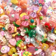 120pcs Slime Charms DIY Craft Kit Resin Flatback Supplies Translucent Bulk
