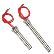 Electric Cartridge Heater Tubular Steel Flange Immersion Water Heating 220V