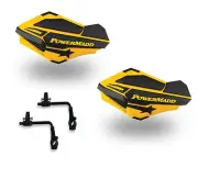 Powermadd Sentinel Hand Guards Tri Mount Ski Yellow Sportsman Scrambler Hawkeye