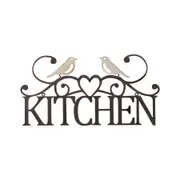 Laser Cut Kitchen W Lovebirds Wall Art 47x23cm