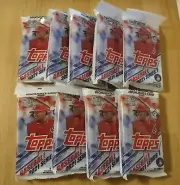 (9) 2021 Topps Series 1 Baseball Retail Fat Cello Pack Target Cody Bellinger lot