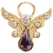 Roman Birthstone Angel Pin June Alexandrite