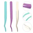 3 Pcs Eyelash Curler Set Tweezers False Eyelashes Applicator Tool Child