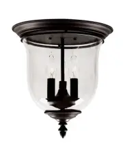 Livex Lighting 5021-07 Legacy 3 Light 12 inch Bronze Flush Mount Ceiling Light