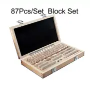 87Pcs Block Gauge 1-0 Grade Caliper Inspection Measurement Instruments Tools