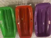 BRAND NEW SNOW SLEDS FOR KIDS AND ADULTS, TOBOGGAN, 3PCS.