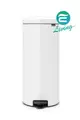 BRABANTIA PEDAL BIN 白色 時尚腳踏式垃圾桶 30L #111785【APP下單最高22%點數回饋】