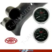 Pillar Pod for Toyota Landcruiser 98-07 + Vacuum + Volt Black Gauges