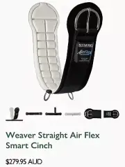 28 Inch Weaver Air Flex Straight Cinch Girth Smart Roll Snug Buckle Horse NEW