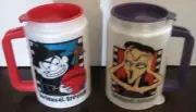 UNIVERSAL STUDIOS NATASHA FATALE & BORIS BADENOV MUGS 1993 ROCKY AND BULLWINKLE