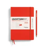 Weekly Planner & Notebook 2025, Hardcover (Lobster) - A5
