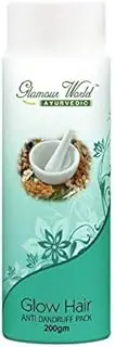 Glamour World Ayurvedic Glow Hair Anti-Dandruff Pack|Controls dandruff, itchiness and other scalp related problems |Enriched with Methi, Heena, Neem, Orange peel,