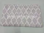 Beautiful Elegant Kantha Hand Block Print King Size IndianBedspread Quilt 90x108
