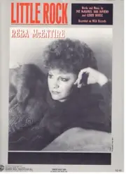 REBA McENTIRE "LITTLE ROCK" SHEET MUSIC-PIANO/VOCAL/GUITAR/CHORDS-1986-RARE-NEW