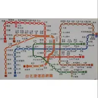 在飛比找蝦皮購物優惠-台北捷運路網圖悠遊卡 白