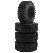 4PCS 90mm 1.9 Rubber Tire Wheel Tyres for 1/10 RC Crawler Car TRX4 RC4WD1192
