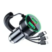 Car Charger Type-C USB Port Fast Charging Socket Adapter 150W For Apple iPhone (for: Honda Civic)