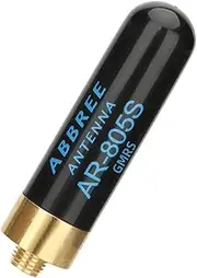 ABBREE Mini Short Walkie Talkie Ham Radio Antenna AR-805S SMA- Female Dual Band Long Range Antenna Compatible with Baofeng UV-5R 5RM BF-F8HP Pro,UV-21R,K5 Plus,UV-K5 TD-H8,TD-H3 Two Way Radio,1Pack