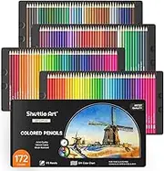 Shuttle Art 172 Colouring Pencils, Soft Core Coloured Pencils Set for Adult Colouring Books Artist Drawing Sketching Crafting, Colouring Pencil for Adults Pack, Drawing Supplies for Artists
