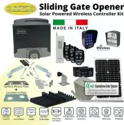 Heavy Duty 24V Solar Power Sliding Gate Opener Wireless Access Controller Kit