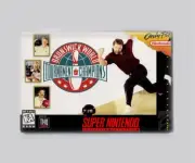BRUNSWICK WORLD TOURNAMENT / SNES - 2"x3" FRIDGE MAGNET (retro super nintendo