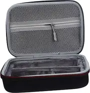 WRITWAA 1Pc Electric Shaver Storage Case Protective Bag for Hair Clipper Hairdressing Tools Design with Zipper Mesh Pocket for Hair Cutting Kits and Accessories