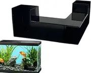 Aquarium Shrimp Cave, Fish Hide Out for Aquarium Tunnel Shrimp Tunnel Fish Cave Corner Reptile Hide Out for Freshwater Saltwater, 12.5x12.5x5.7cm