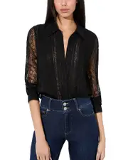 Alice and Olivia Willa Lace Shirt