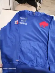 Men's Mitchell & Ness Red Buffalo Bills Team OG 2.0 Vintage Logo Fleece Pullover