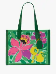 Manhattan Orchid Bloom Canvas Over The Shoulder Tote
