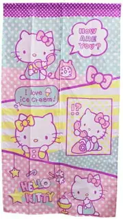 【震撼精品百貨】Hello Kitty 凱蒂貓 門簾-85*150公分-趣味圖案 震撼日式精品百貨