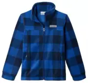 Columbia Boys Zing III Fleece Jacket Mountain Blue Check Various Sizes NWT