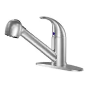 Single Lever Pull Out Kitchen Sink Faucets, Single Handle Low Arch Stainless ...