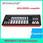 DHL DeviceWell HDS7306 6 Channel Guide 4 SDI+2HDMI HD video Recording Switcher