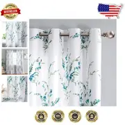 Elegant Sage 108" Grommet Floral Curtains - Light Filtering Privacy & Comfort