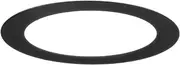 uxcell 1-Pack Goof Rings for 3 Inch Recessed Lights, 3" ID 4.1" OD Durable Steel Trim Ring Flush Mount Black Can Light Trim Ring Cover for Ceiling Can Downlights