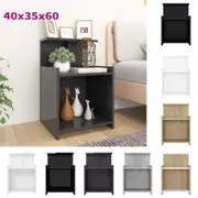 Bedside Tables Chipboard Side Table Nightstand Storage Cabinet 1/2x vidaXL