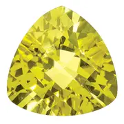 Gemstone Lemon Quartz Aa Quality 12mm Trillion Checkerboard