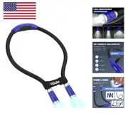 Neck Reading Light USB Rechargeable Book Light for Reading in Bed with 4 LED ...