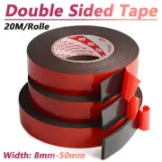 Car Vehicle Double Sided Tape PE Strong Sticky Foam Adhesive Mounting Tape 20M