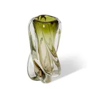 E Style Sharik Glass Flower Vase Centerpiece Indoor Home Decor 20cm Green