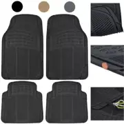 Rubber Car Floor Mats 6 Pack Heavy Duty All Weather Protection - Various Colors (for: Chrysler)