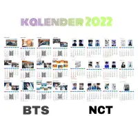 在飛比找蝦皮購物優惠-K-pop 2022 BTS 和 NCT 日曆掛歷粘貼日曆貼