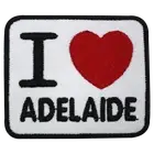 I Love Adelaide patch Embroidered Iron on Sew on patch Badge For Clothes 7x6cm