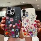 Flower For iPhone 16 Pro Max 15 14 13 12 11 XS XR 6 7 8 SE Shockproof Case Cover