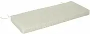 Waterproof Cushion for Outdoor Bank, with Loop, Removable, Washable, for Patio Furniture, Swing, Kitchen, Grass, Foam Padded Seat, 200 X 35 X 5 Inches, White Color