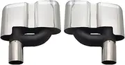 Modified Exhaust Tip W211 Is Suitable For 2008-2013 Compatible For Benz S-Class Stainless Steel Four-outlet Tail Throat(Mirror surface)