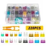 Mini Car Fuse Assorted Assortment Kit Blade Auto Set 220pcs Truck Automotive USA (for: Audi)