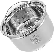 UTHCLO 1 Set Stainless Steel Rice Cooker Inner Pot with Draining Basket Multifunctional Cookware for Electric Cookers Non Stick Design Capacity Easy to Clean for Cooking Rice Soup and