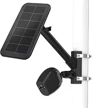 HOLACA 2-in-1 Pole/Railing Mount for Arlo Pro 4, Pro 3, Pro2/Pro, Ultra, Ultra2, Essential Spotlight Camera, GO & Solar Panel (Black)